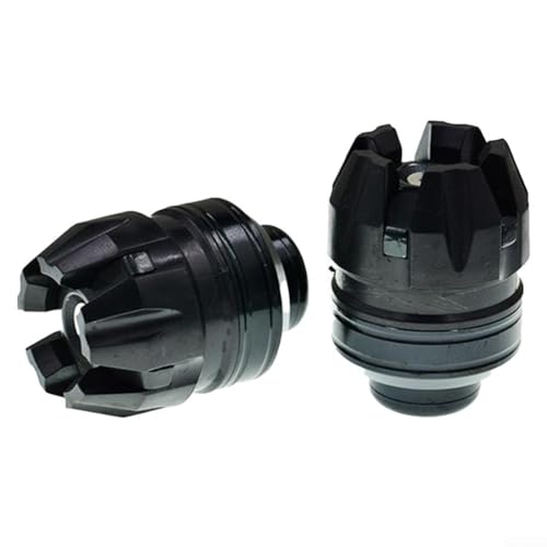 Motorradgabel-Schalen-Aufhängungsschutz, CNC-gefräste Aluminiumlegierung, Anti-Drop-Schutz, Zubehör (schwarz) von RemixAst