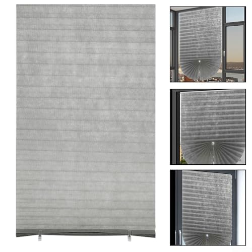 Pflegeleichtes Plissee-Rollo, für den Innenbereich in jedem Raum (60 x 180 cm) von RemixAst