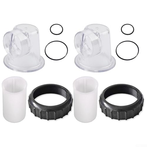 Pool Umwälzpumpe Einsatz Komponenten Set, Vorfilter Abdeckung Saugsieb Schraube Fitting O-Ring Dichtung Ersatzteile Kompatibel mit SPS25 SPS50 SPS75 SPS100(2sets) von RemixAst