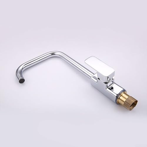 Quadratische Küchenarmatur, mit doppelter Heiß- und Kaltwassersteuerung, moderner Chrom-Messing-Spültischarmatur für Küche oder Waschtisch Quadratische Küchenarmatur, mit doppelter Heiß- und Kaltwassersteuerung, moderner Chrom-Messing-Spültischarmatur für Küche oder Waschtisch von RemixAst