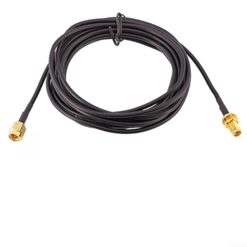 RG174 Verlängerungskabel für SMA-Stecker auf SMA-Buchse, Pigtailed Coaxial RF Verlängerungskabel für drahtlose Netzwerksicherheit, FPV-Geräte und Hochfrequenzgeräte, 3 Meter von RemixAst