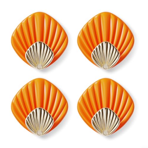 RemixAst Stilvolle Edelstahl-Wandhaken, 4er-Pack zum Aufhängen von Handtüchern und (Orange) von RemixAst
