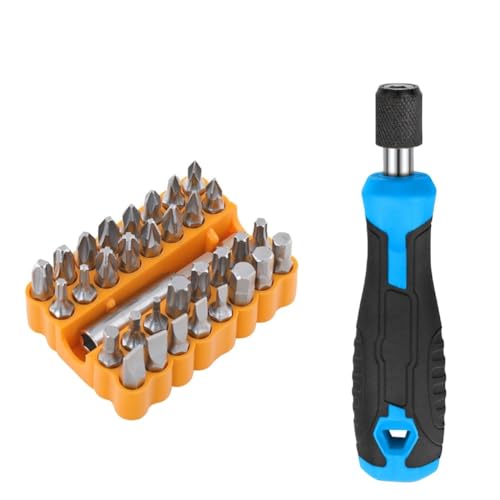 Selbstsichernder Adapter, Schraubendrehergriff, 6, 35 mm, Sechskant, mit Bithalter, 12,7 cm Länge, unterstützt 1/4-Zoll-Sechskant-Bits zur Verwendung mit Steckschlüssel und verschiedenen Schrauben Selbstsichernder Adapter, Schraubendrehergriff, 6, 35 mm, Sechskant, mit Bithalter, 12,7 cm Länge, unterstützt 1/4-Zoll-Sechskant-Bits zur Verwendung mit Steckschlüssel und verschiedenen Schrauben von RemixAst