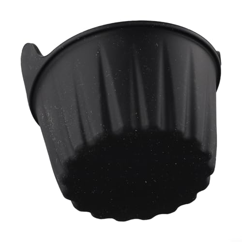 Set mit 4 Silikonförmchen zum Backen für Muffins, Cupcakes, Eier, Pudding und Safe (schwarz) von RemixAst