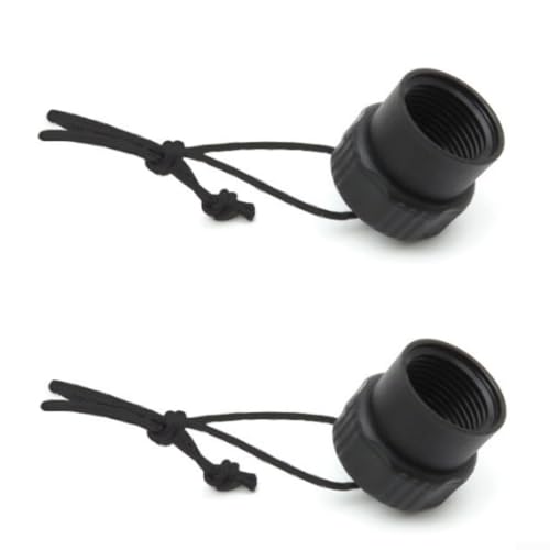 Staubschutzkappen für Tauchen, 2-teiliges Set für DIN-Anschluss, leichtes Material mit reflektierendem Seil (schwarzes Seil) von RemixAst