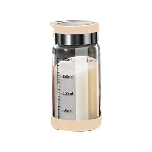 Stilvolles Gewürzglas aus Glas, perfekt für die Aufbewahrung von Lebensmitteln und einfachen Zugang in Ihrer Küche (weiße Abdeckung, 200 ml) von RemixAst