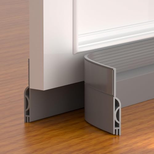 Türdichtung für Staub- und Windschutz mit starker und effektiver Schalldämmung für friedliche Umgebungen (Grau) von RemixAst
