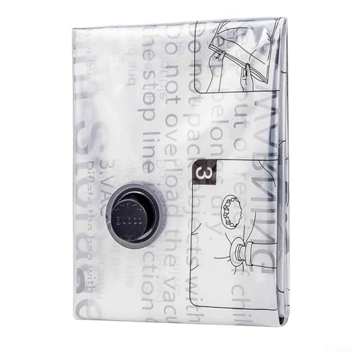 Vakuum-Kompressionsbeutel zur Aufbewahrung von Kleidung und Steppdecken, platzsparende, versiegelte Beutel für Reisen und Reisen, PVC-Material für effizientes Verpacken und Schutz (60 x 80 cm) von RemixAst