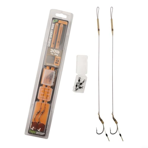 Verbessertes Karpfenangel-Werkzeug-Set mit 2 Haken-Rollverbindern und Lederrohr für ernsthafte Angler (2#) von RemixAst