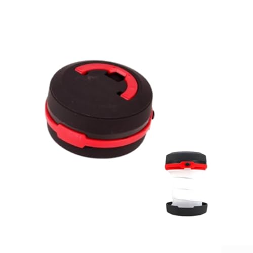 Verstellbare Outdoor-Laterne Kompaktes LED-Licht für Camping und Wandern mit faltbarem Design (rot) von RemixAst
