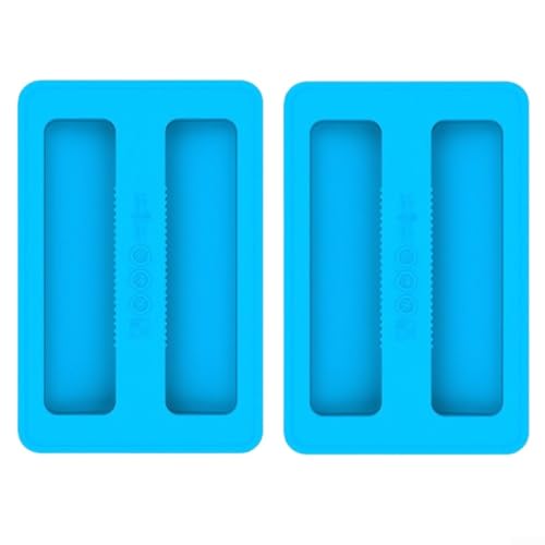 Weiche Silikon-Toaster-Abdeckung, 2-teiliges Set für 2-Scheiben-Toaster, effektiver Staubschutz (blau) von RemixAst