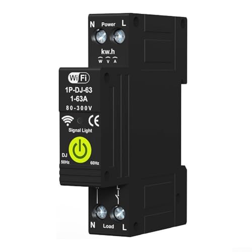 WiFi Enabled Circuit Breaker 63A for Smart Home Power Meter with Remote Control Leakage Protection Overcurrent Safety Switch Voice Control WiFi Enabled Circuit Breaker 63A for Smart Home Power Meter with Remote Control Leakage Protection Overcurrent Safety Switch Voice Control von RemixAst