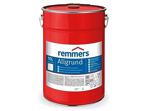 Remmers Allgrund weiß, 10 Liter, Haftgrund für Metall, Kunststoff, Holz, mit Rostschutz und Isoliergrund, innen und außen, Made in Germany von Remmers