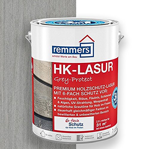 Remmers Aidol HK-Lasur Grey Protect (2,5 l, platingrau) von Muchuu