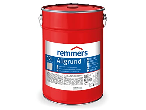 Remmers Allgrund grau, 10 Liter, Haftgrund für Metall, Kunststoff, Holz, mit Rostschutz und Isoliergrund, innen und außen, Made in Germany von Remmers