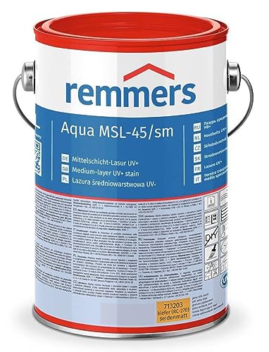 Remmers Aqua MSL-45/sm Mittelschichtlasur UV+ 5L seidenmatt (weiss RC-990) von Remmers
