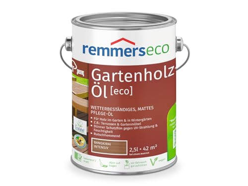 Remmers Bangkirai-Öl [eco], 2,5 Liter, nachhaltiges Bangkirai Öl, aussen und innen, optimal für Bangkirai Gartenmöbel, Terrassen, bienenverträglich von Remmers