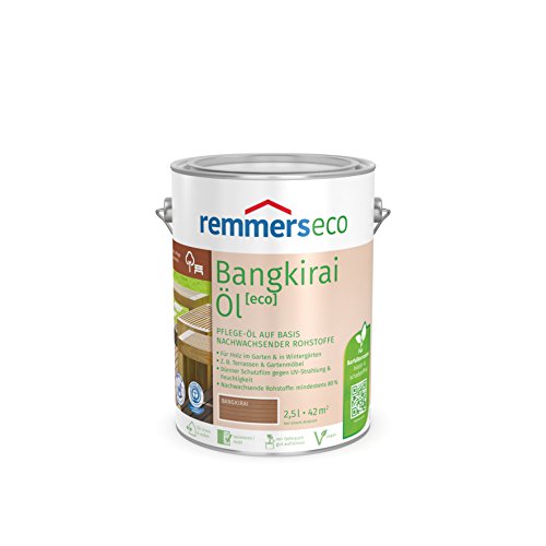 Remmers Bangkirai-Öl [eco], 5 Liter, nachhaltiges Bangkirai Öl, aussen und innen, optimal für Bangkirai Gartenmöbel, Terrassen, bienenverträglich von Remmers