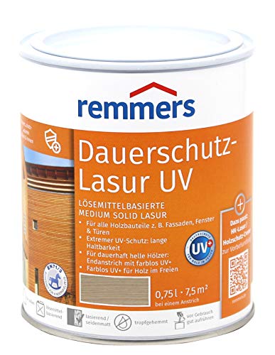 Remmers Dauerschutz-Lasur UV (750 ml, silbergrau) von Remmers