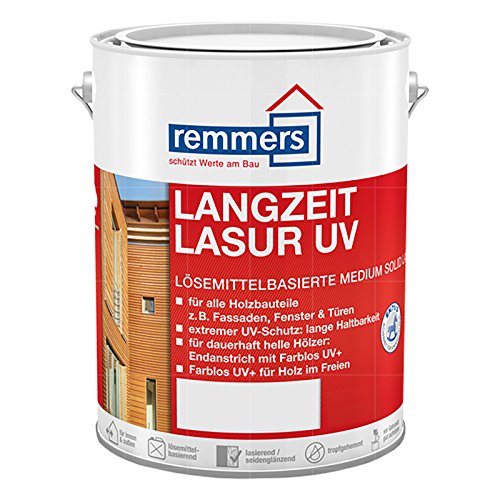 Remmers Dauerschutz-Lasur UV farblos, 20 Liter, Holz UV-Schutz für außen, auch für helle Farbtöne und farblos UV+, blockfest, wetterbeständig von Remmers