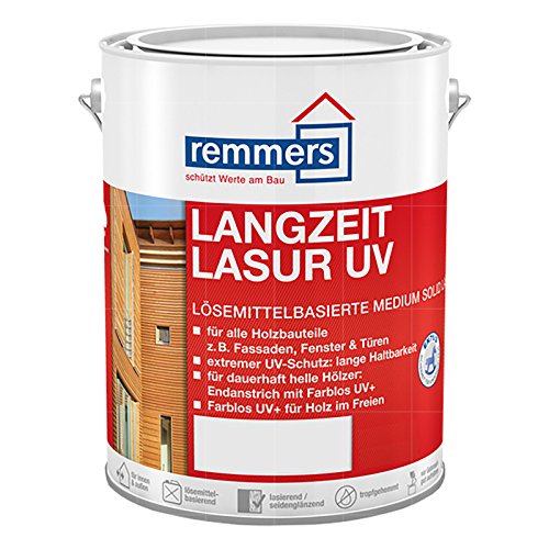 Remmers Dauerschutz-Lasur UV pinie/lärche, 20 Liter, Holz UV-Schutz für außen, auch für helle Farbtöne und farblos UV+, blockfest, wetterbeständig von Remmers