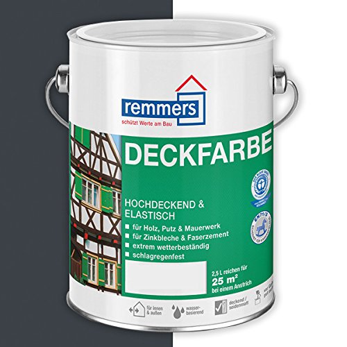 Remmers Deckfarbe (10 l, anthrazitgrau) von Remmers