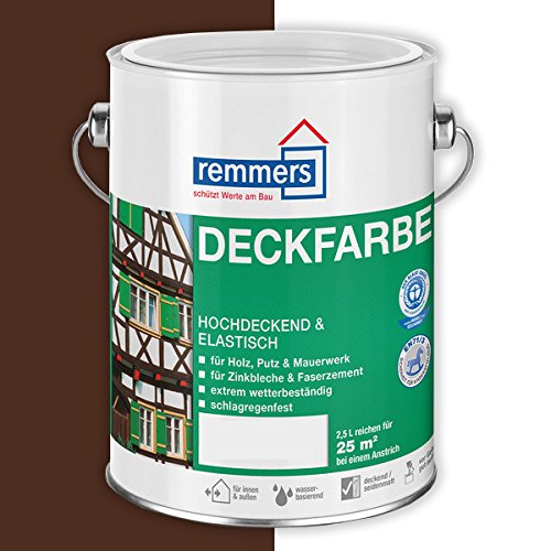 Remmers Deckfarbe (750 ml, nussbraun) von Remmers