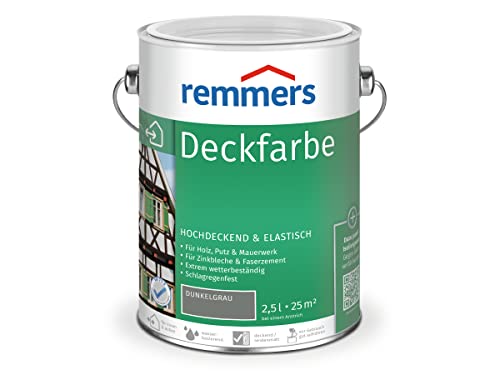 Remmers Deckfarbe - dunkelgrau 2,5L von Remmers