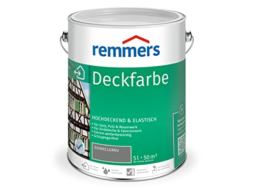 Remmers Deckfarbe - dunkelgrau 5L von Remmers