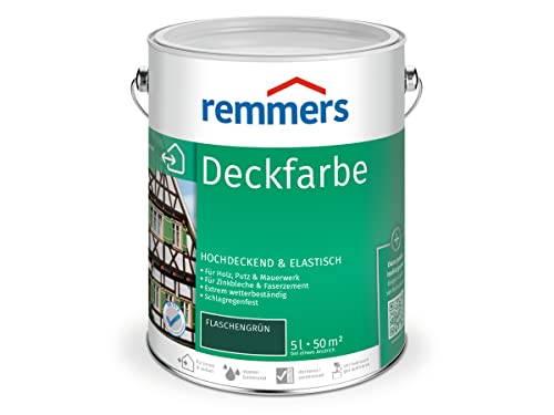 Remmers Deckfarbe - flaschengrün 5L von Remmers