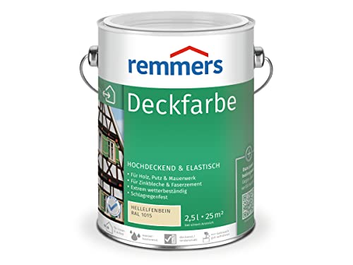Remmers Deckfarbe - hellelfenbein 2,5L von Remmers