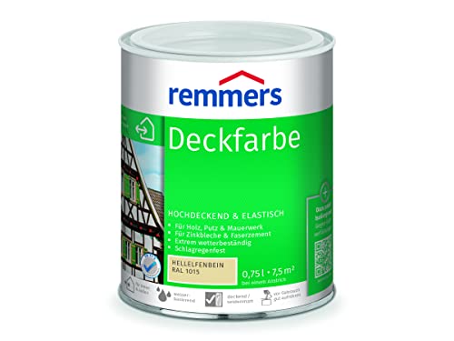 Remmers Deckfarbe - hellelfenbein 750ml von Remmers