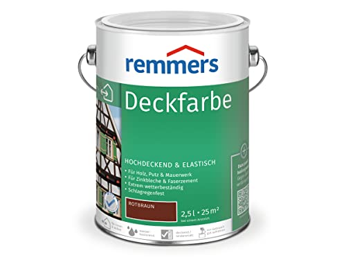 Remmers Deckfarbe - rotbraun 2,5L von Remmers
