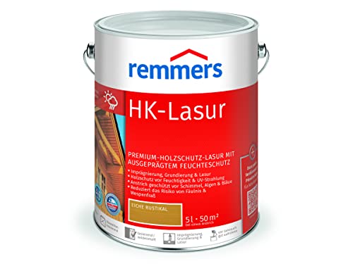 Remmers HK-Lasur 3in1 eiche rustikal, 5 Liter, Holzlasur aussen, 3n1: Imprägnierung, Grundierung & Lasur, Holzschutz vor Feuchtigkeit & UV-Strahlung Remmers HK-Lasur 3in1 eiche rustikal, 5 Liter, Holzlasur aussen, 3n1: Imprägnierung, Grundierung & Lasur, Holzschutz vor Feuchtigkeit & UV-Strahlung von Remmers