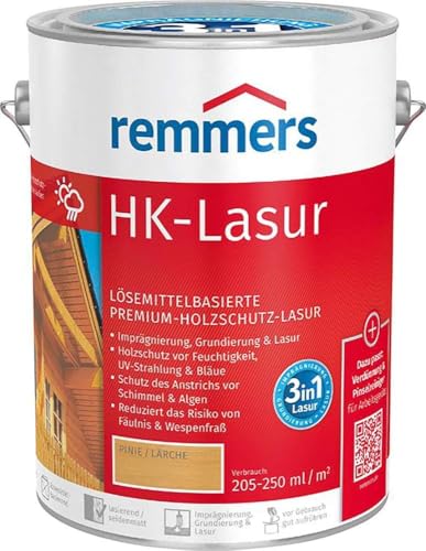 Remmers HK-Lasur nussbaum, 5 Liter, Holzlasur aussen, 3facher Holzschutz mit Imprägnierung + Grundierung + Lasur, Feuchtigkeit- und UV-Schutz Remmers HK-Lasur nussbaum, 5 Liter, Holzlasur aussen, 3facher Holzschutz mit Imprägnierung + Grundierung + Lasur, Feuchtigkeit- und UV-Schutz von Remmers