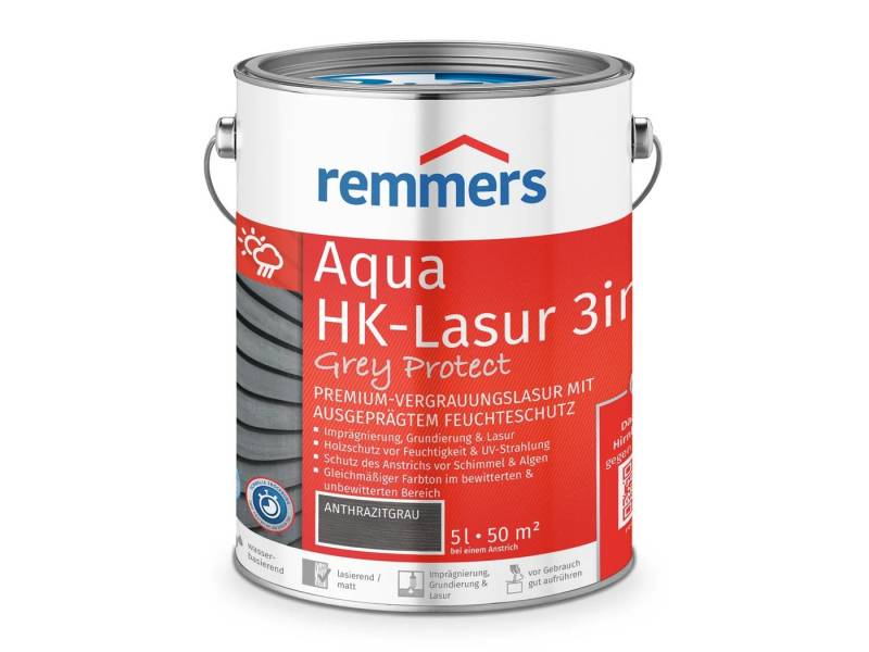Remmers Holzschutzlasur HK-Lasur 3in1 [plus] Grey Protect von Remmers