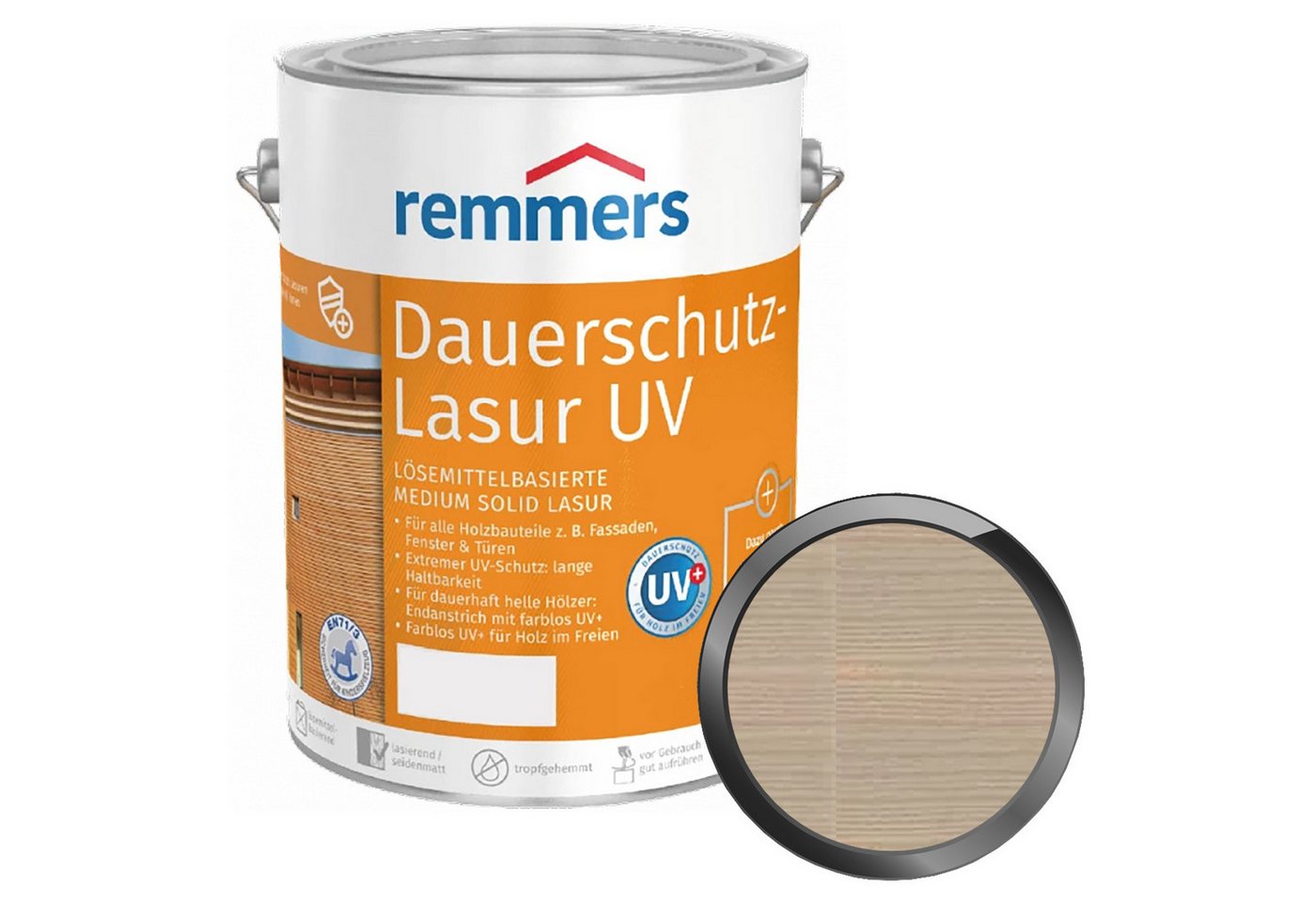 Remmers Holzschutzlasur DAUERSCHUTZ-LASUR UV - 5 LTR von Remmers