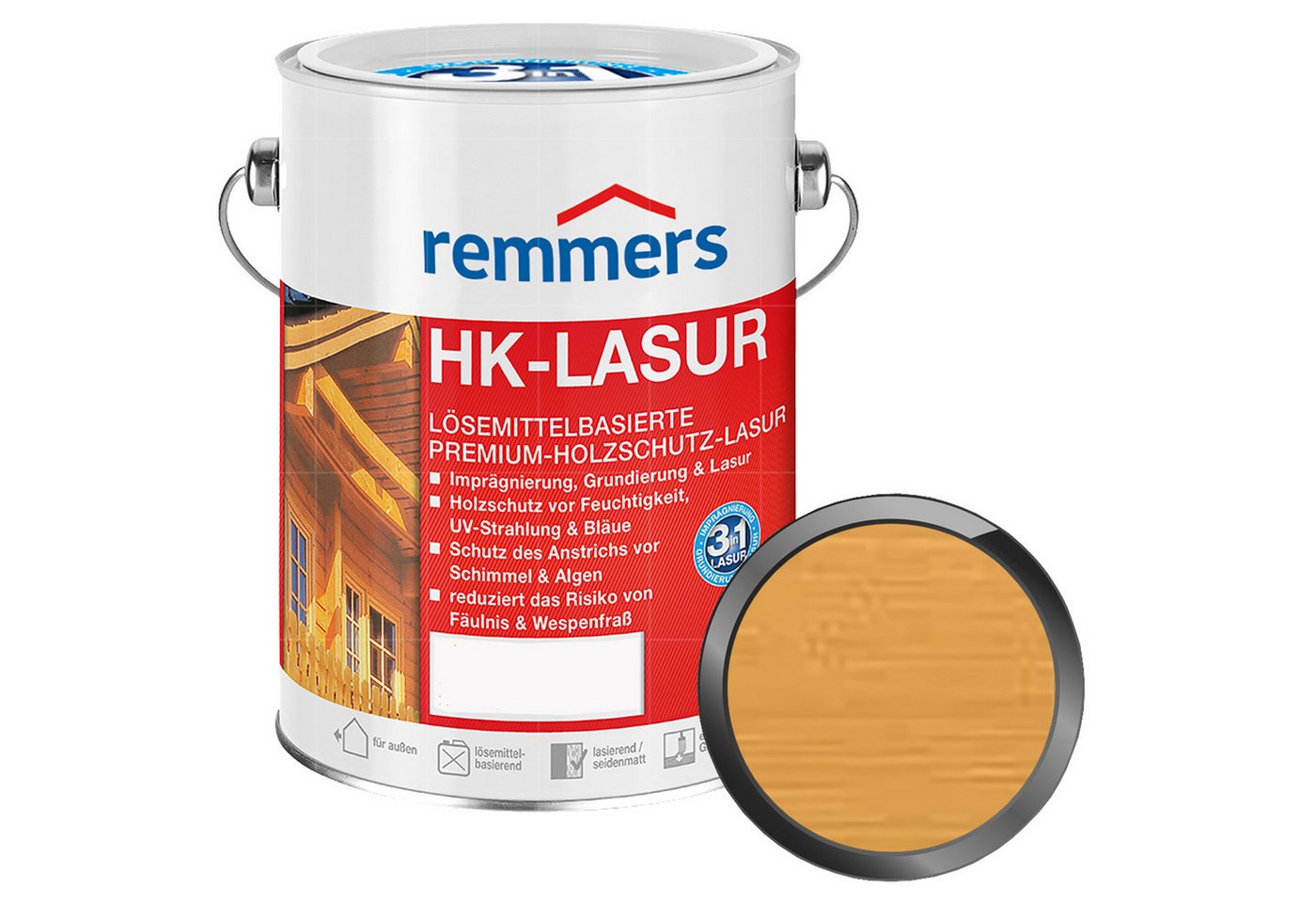 Remmers Holzschutzlasur HK-LASUR - 2.5 LTR von Remmers