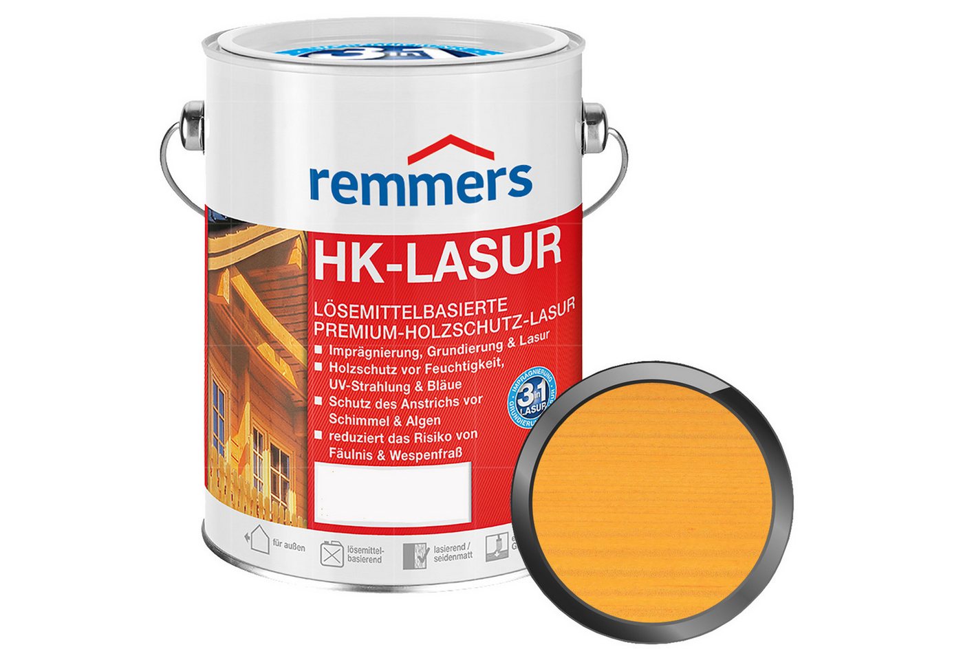 Remmers Holzschutzlasur HK-LASUR - 2.5 LTR von Remmers