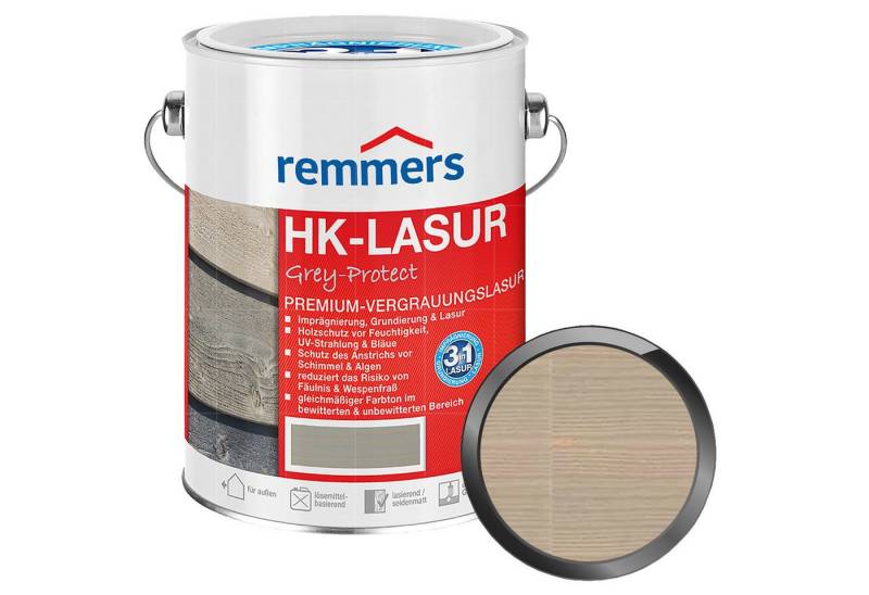 Remmers Holzschutzlasur HK-LASUR GREY-PROTECT - 0.75 LTR Remmers Holzschutzlasur HK-LASUR GREY-PROTECT - 0.75 LTR von Remmers
