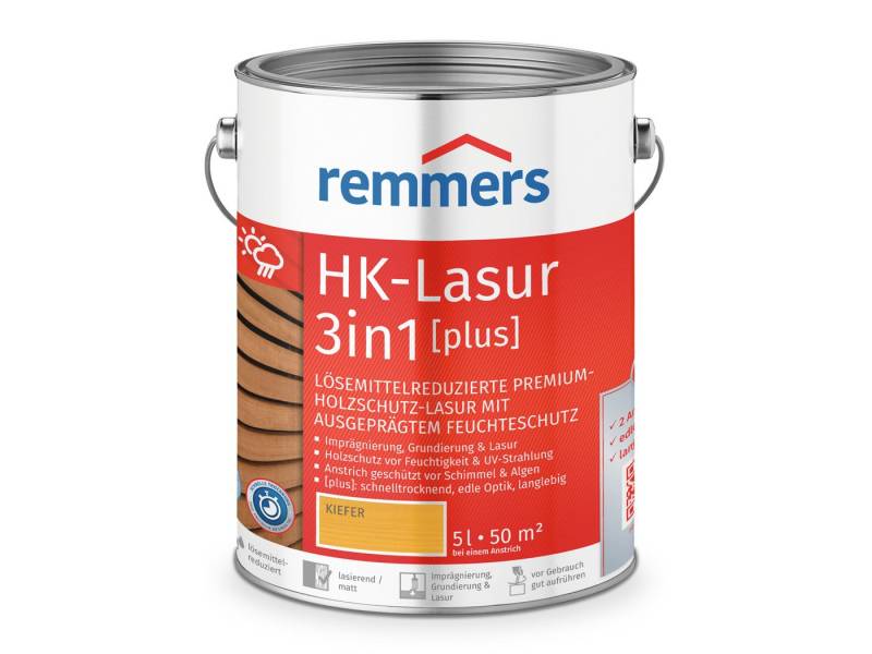 Remmers Holzschutzlasur HK-Lasur 3in1 [plus] farblos matt 0,75 Liter von Remmers