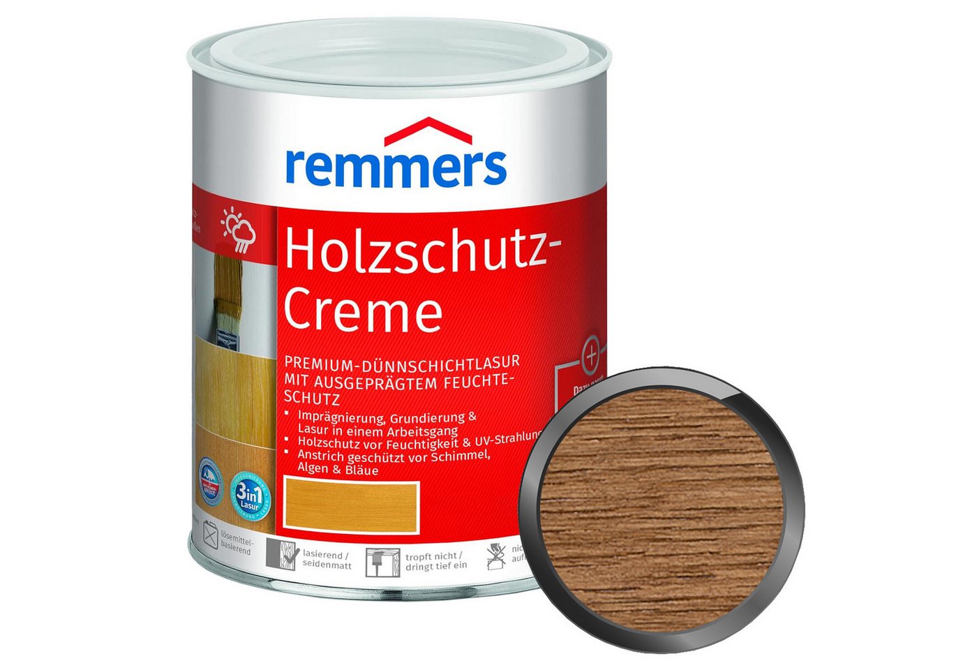 Remmers Holzschutzlasur HOLZSCHUTZ-CREME - 0.75 LTR Remmers Holzschutzlasur HOLZSCHUTZ-CREME - 0.75 LTR von Remmers
