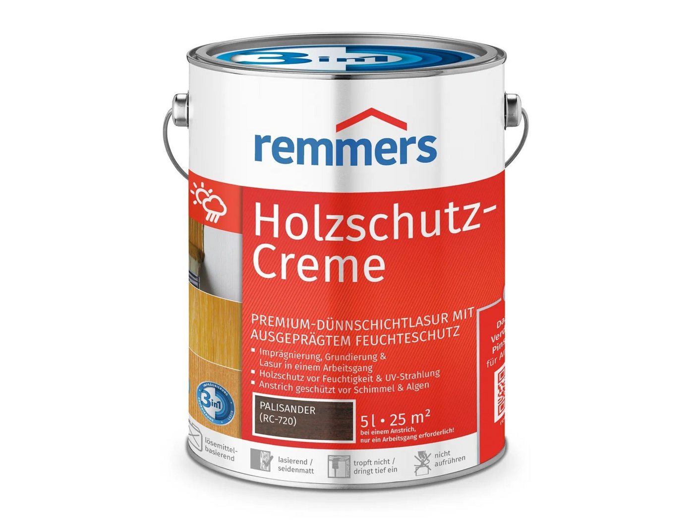 Remmers Holzschutzlasur Holzschutz-Creme 3in1 von Remmers