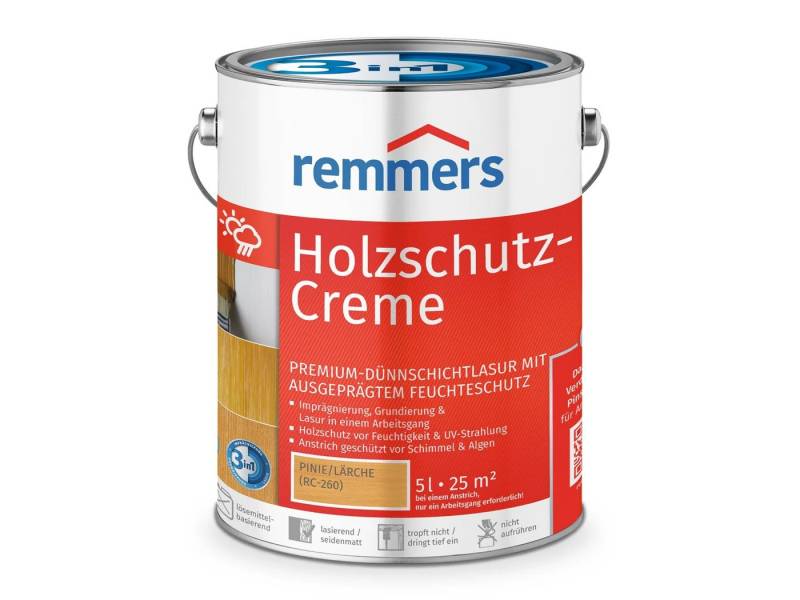 Remmers Holzschutzlasur Holzschutz-Creme 3in1 Remmers Holzschutzlasur Holzschutz-Creme 3in1 von Remmers