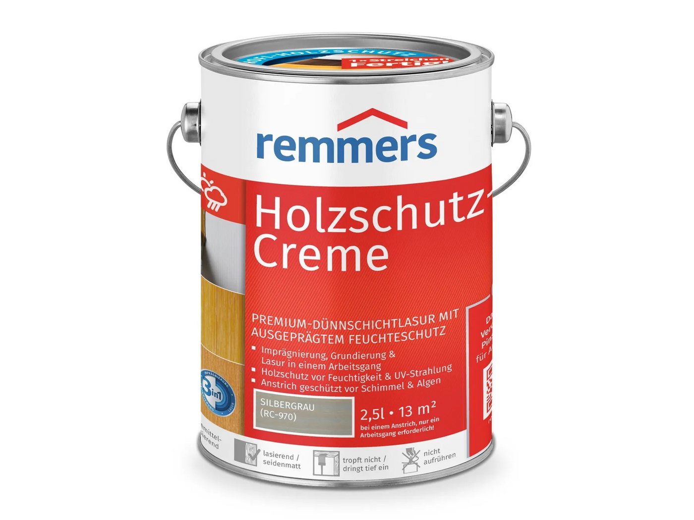 Remmers Holzschutzlasur Holzschutz-Creme 3in1 von Remmers