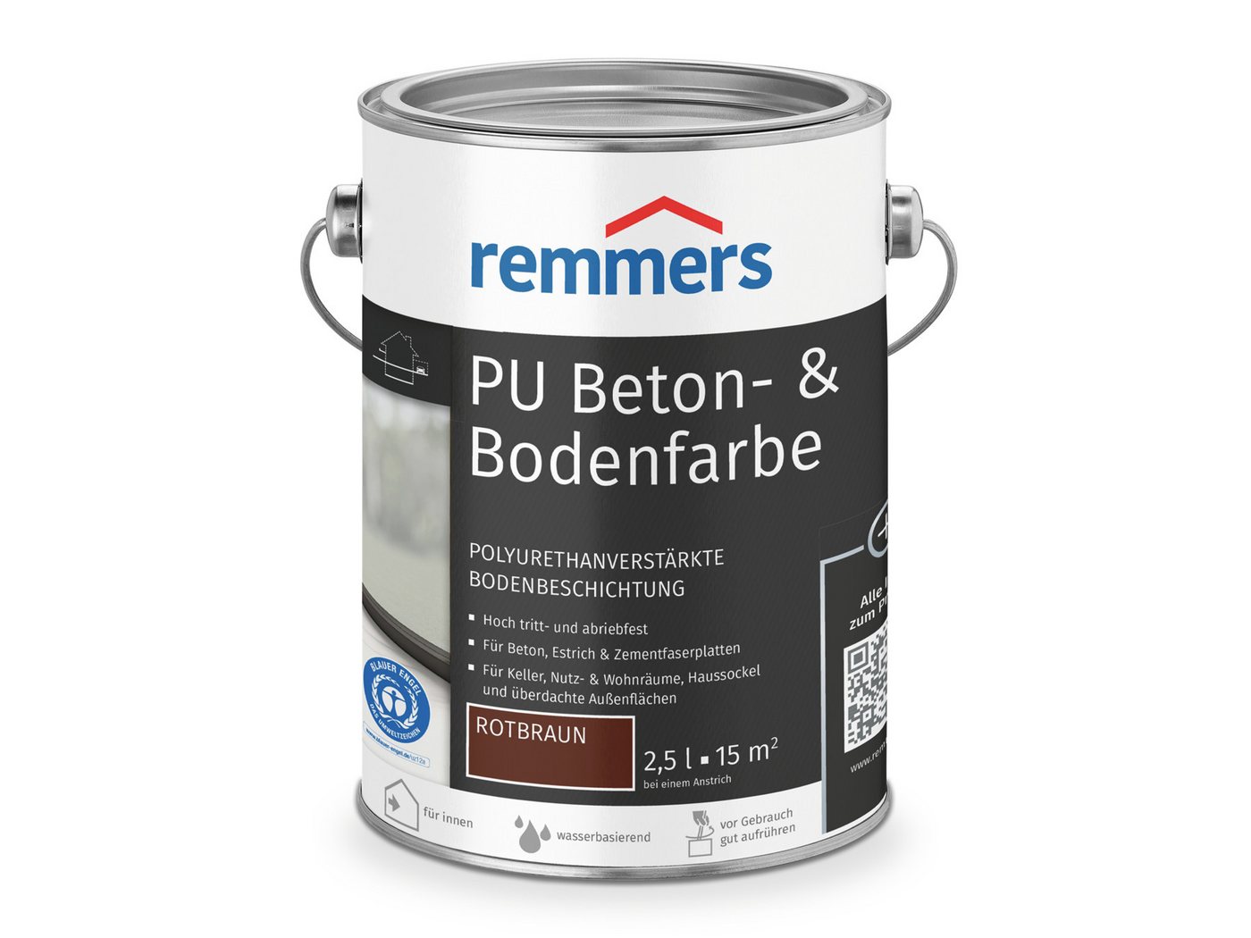 Remmers Lack PU Beton- und Bodenfarbe anthrazit seidenmatt 2,5 Liter Remmers Lack PU Beton- und Bodenfarbe anthrazit seidenmatt 2,5 Liter von Remmers