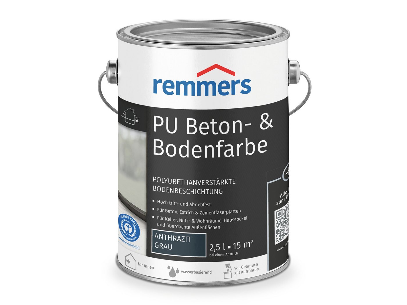 Remmers Lack PU Beton- und Bodenfarbe anthrazit seidenmatt 2,5 Liter Remmers Lack PU Beton- und Bodenfarbe anthrazit seidenmatt 2,5 Liter von Remmers
