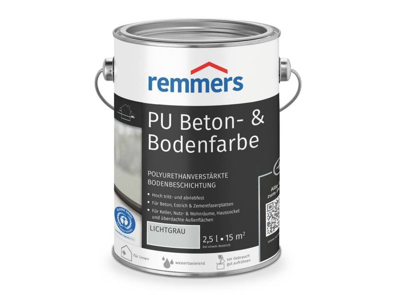 Remmers Lack PU Beton- und Bodenfarbe anthrazit seidenmatt 2,5 Liter von Remmers