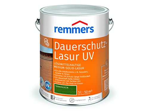 Remmers Langzeit-Lasur UV, 5L, Tannengrün von Remmers