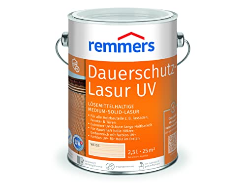 Remmers Langzeit-Lasur UV - Weiß 2,5L von Remmers